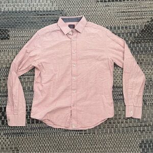 Men’s UNTUCKit Nocera Long Sleeve Button Down Shirt in Pink, Size Medium